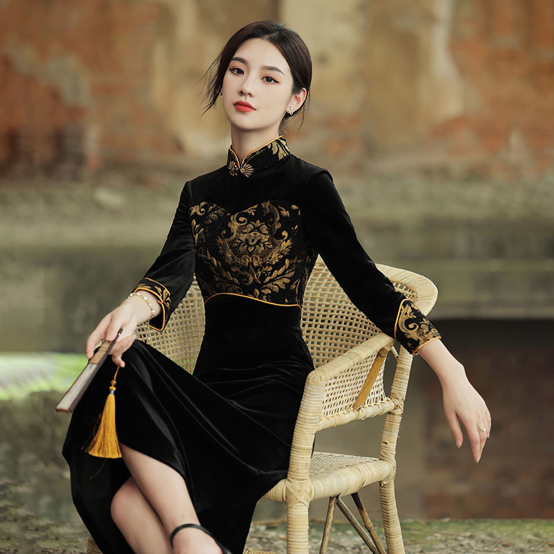 Robe Chinoise Noire Chic