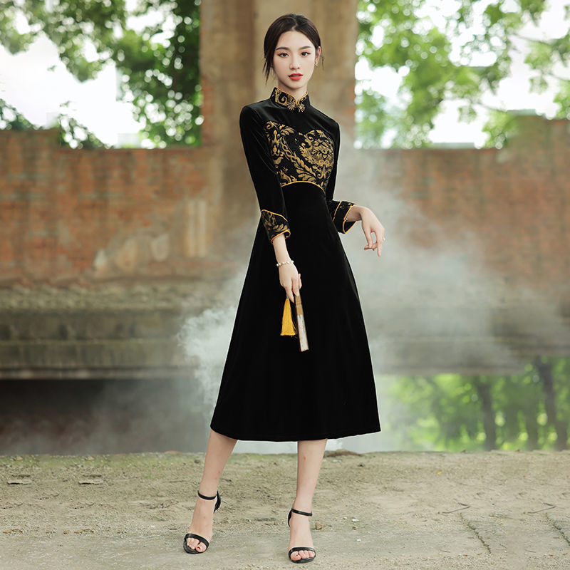 Robe Chinoise Noire Chic