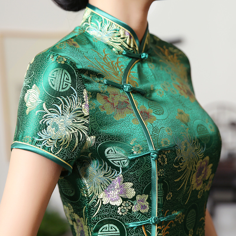 Robe Chinoise Verte
